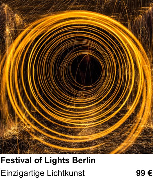 Fundierter Fotokurs mit dem Thema Lichtinstallationen in Berlin: Einzigartige Lichtkunst