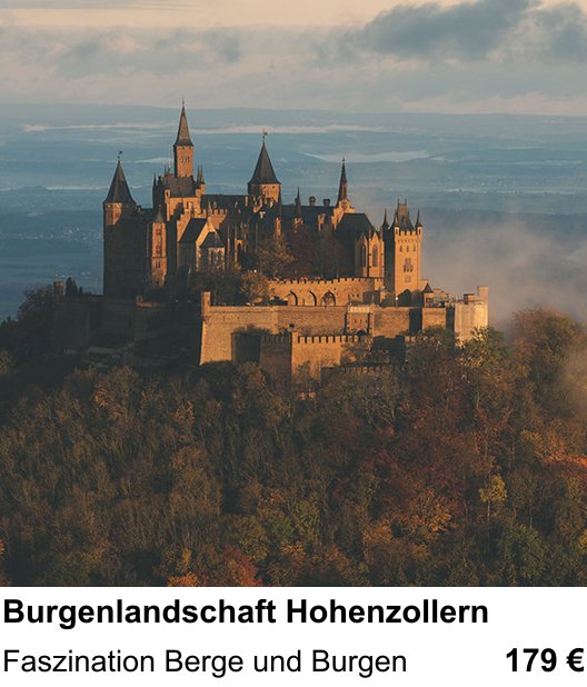 Fundierter Fotokurs mit dem Thema Burgenlandschaft Hohenzollern: Faszination Berge und Burgen