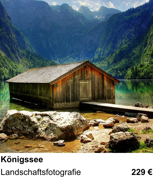 Fundierter Fotokurs mit dem Thema Königssee: Landschaftsfotografie