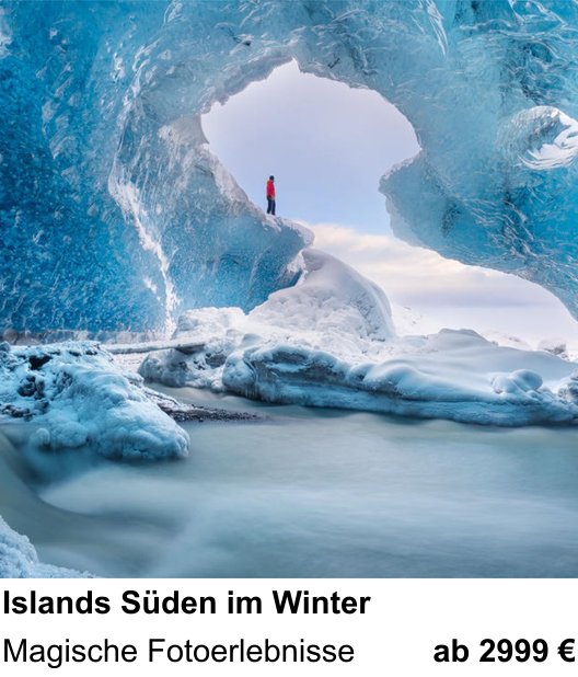 Fundierter Fotokurs mit dem Thema Islands Süden im Winter: Magische Fotoerlebnisse