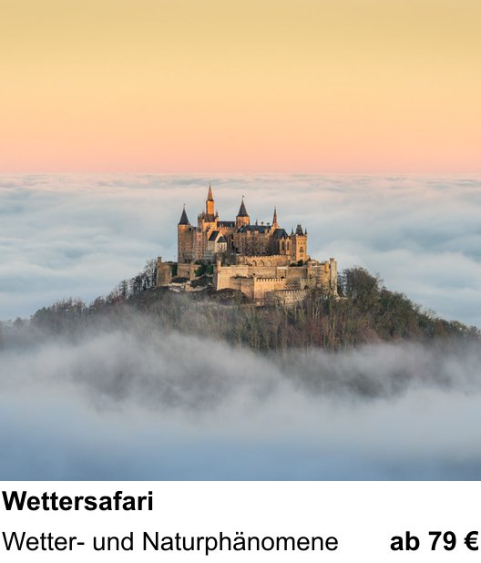 Fundierter Fotokurs mit dem Thema Wettersafari: Wetter- und Naturphänomene