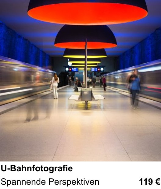 Fotografische Praxis in Köln: U-Bahnfotografie